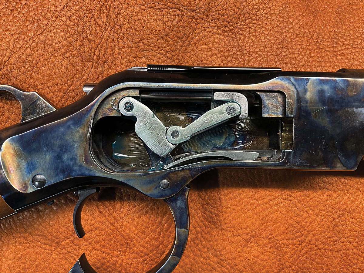 Cocking the lever starts the reward motion of the bolt.